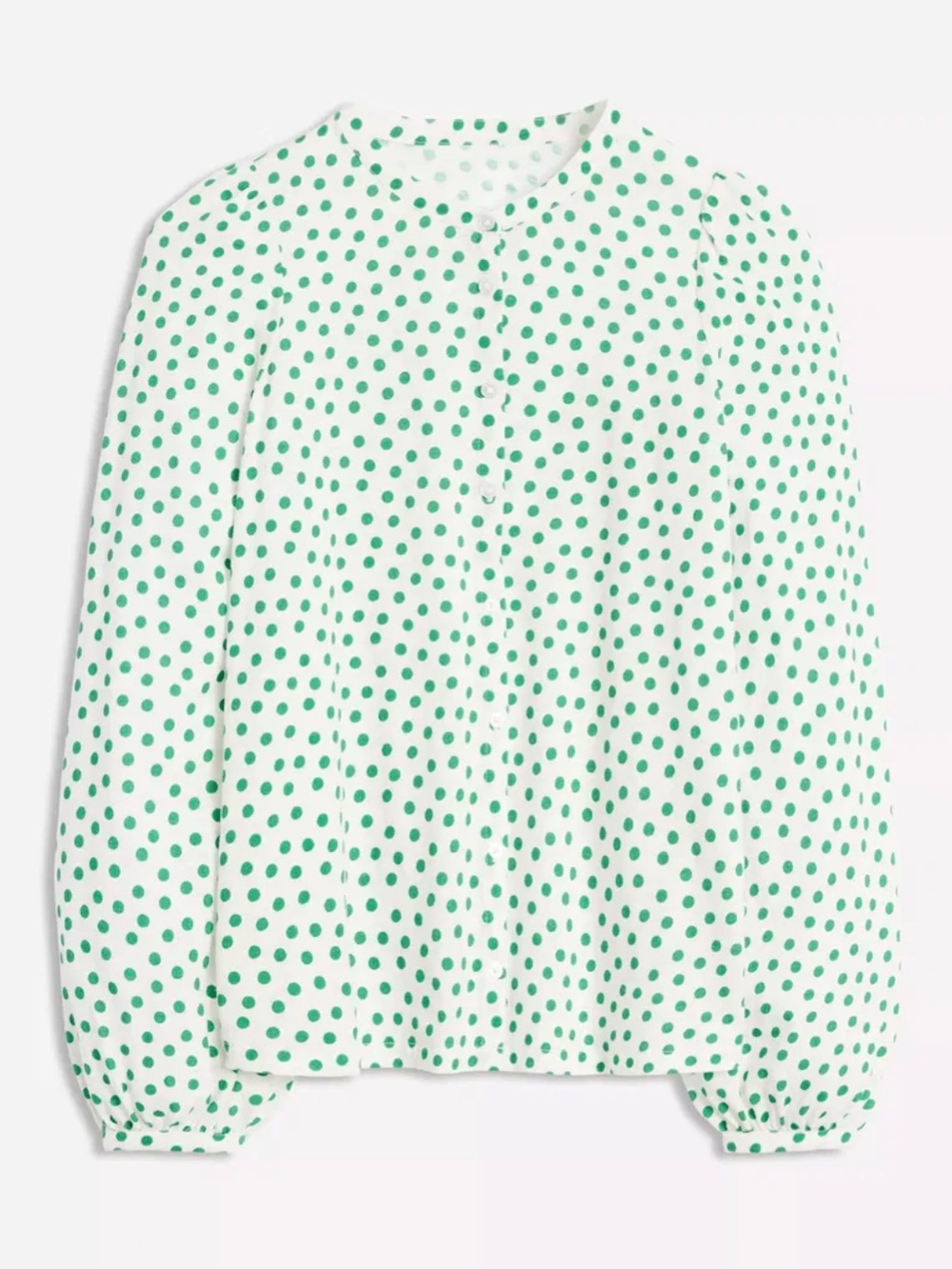 Boden Marina Spot Jersey Shirt Green White